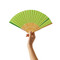 Faltbarer Fächer BAMBOO COOL, grün