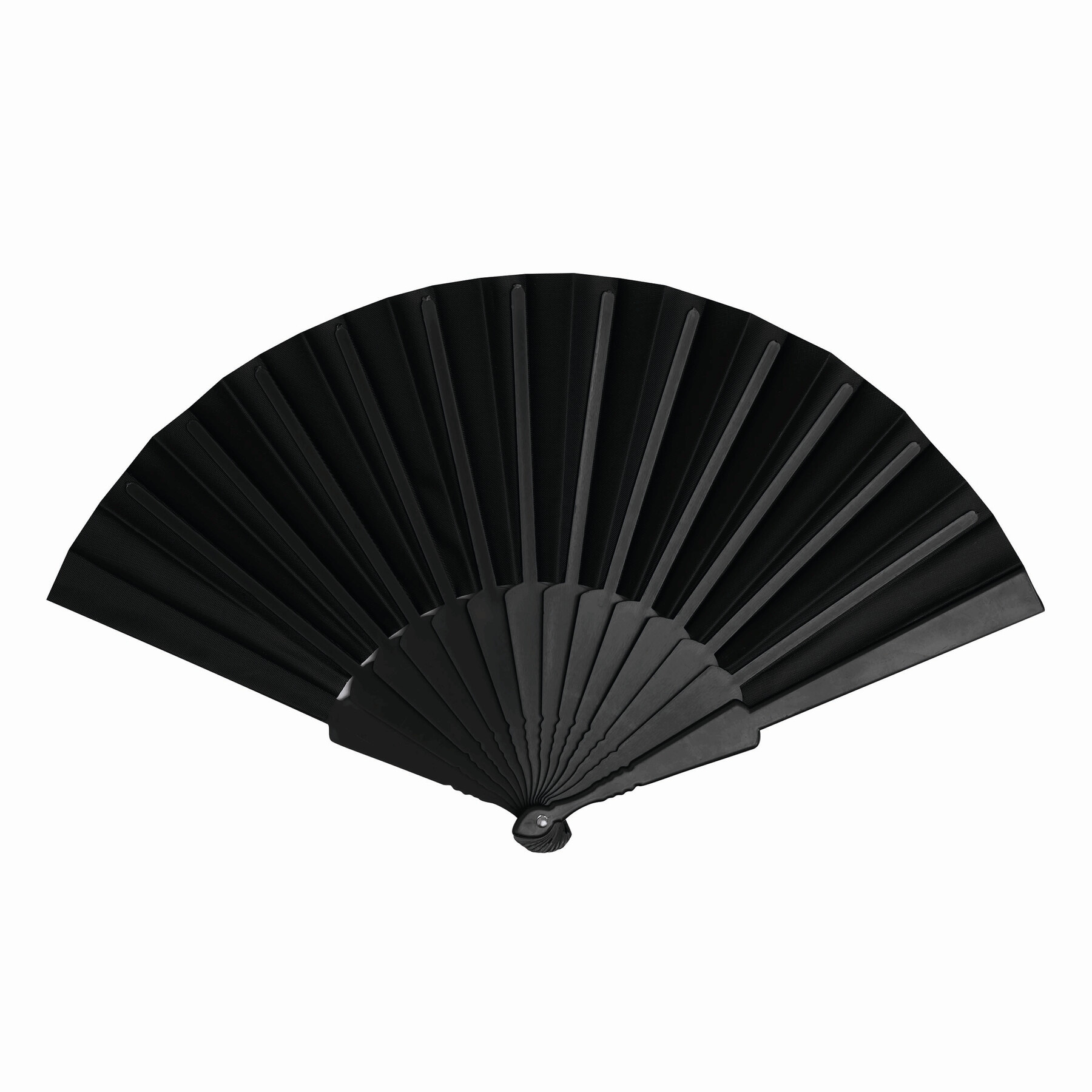 Faltbarer Fächer COOL RPET, schwarz