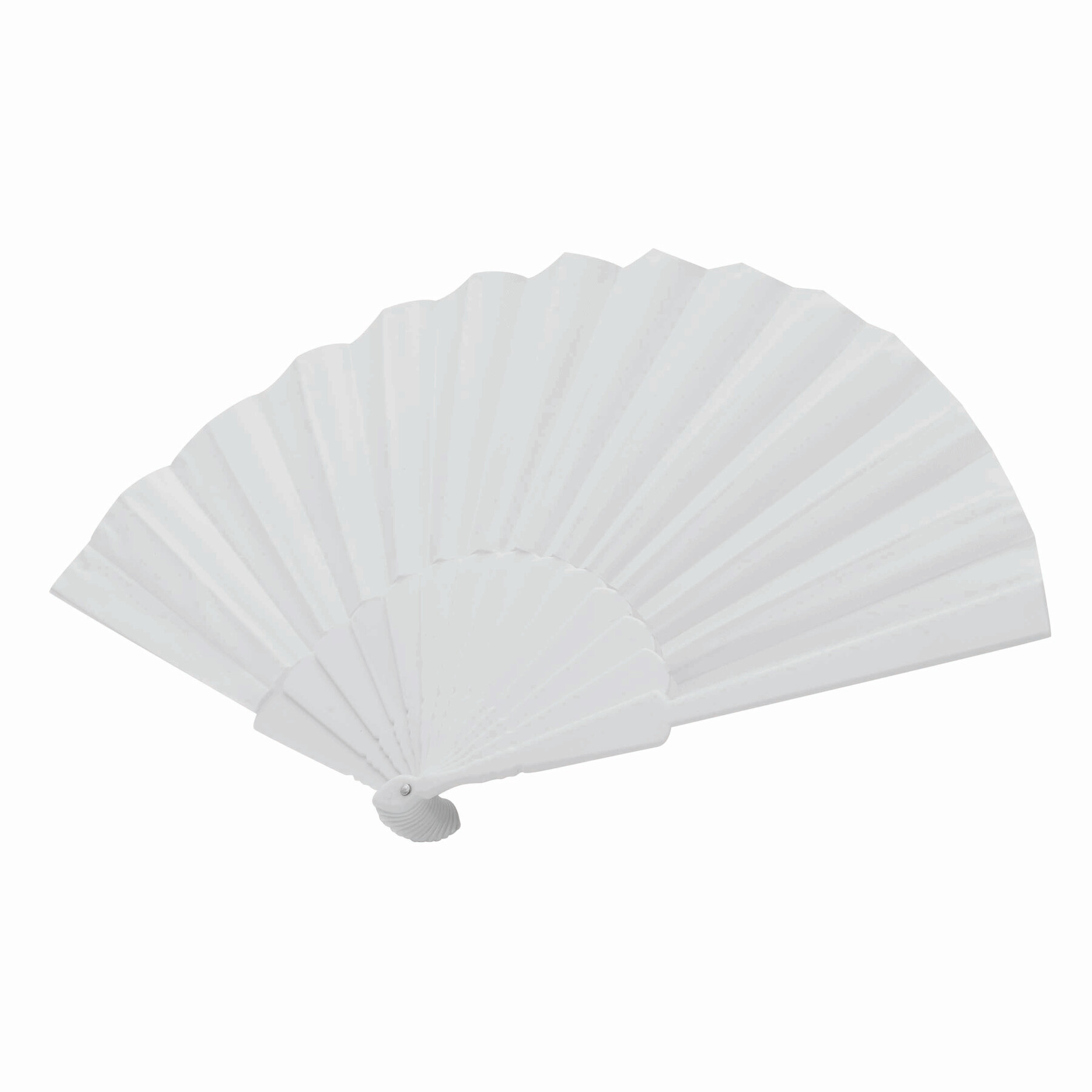 Faltbarer Fächer COOL RPET, weiß