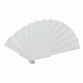 Faltbarer Fächer COOL RPET, weiß