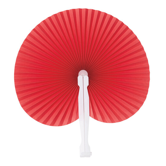 Faltbarer Fächer PEACOCK, rot