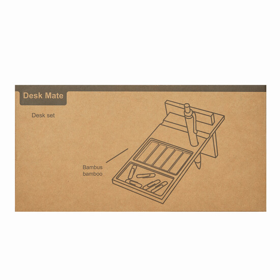 Schreibtischset DESK MATE, braun