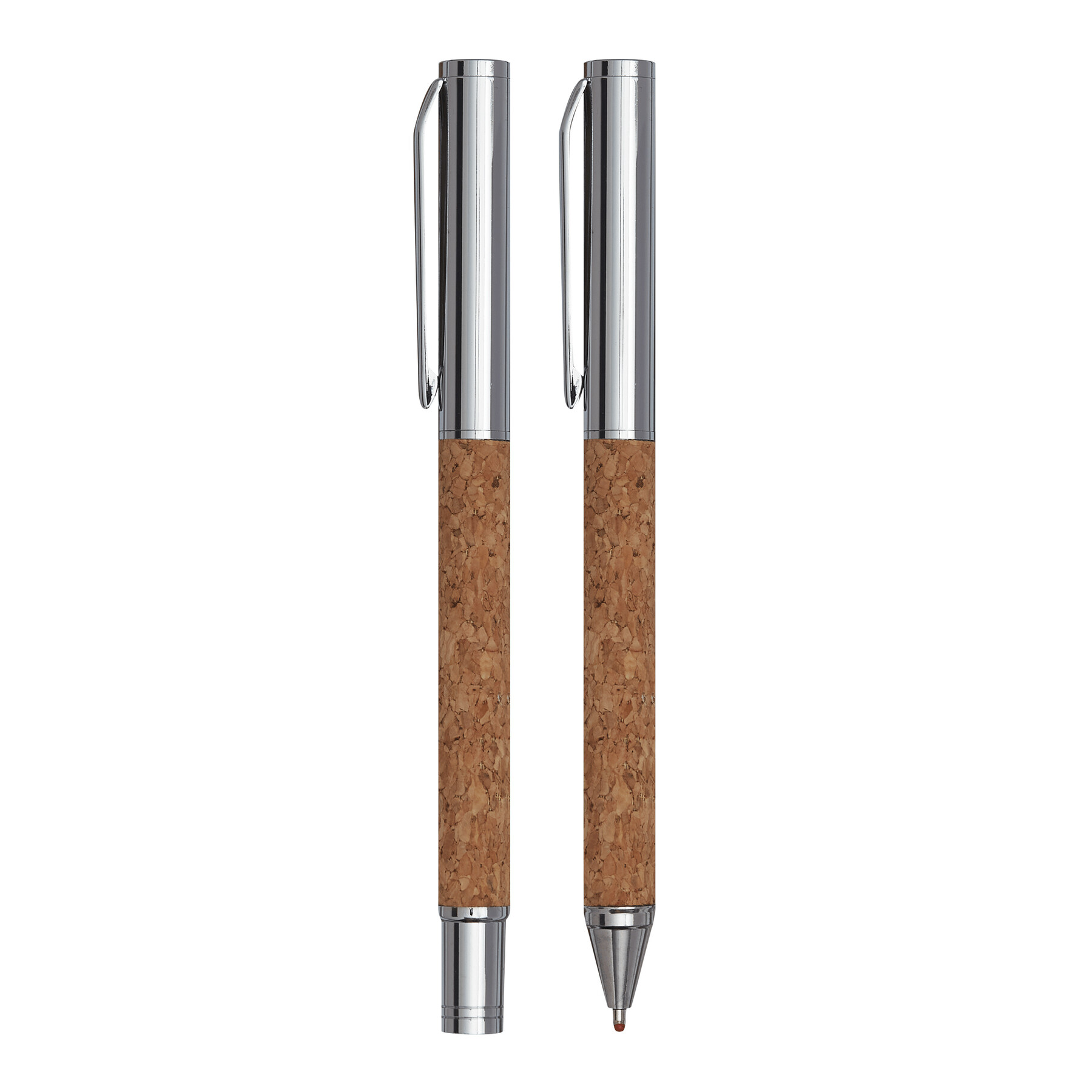 Schreibset CORK SIGNATURE, braun, silber