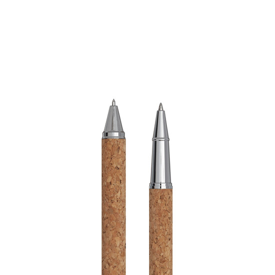 Schreibset CORK SIGNATURE, braun, silber