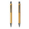 Schreibset DOUBLE BAMBOO REVISED, braun, silber