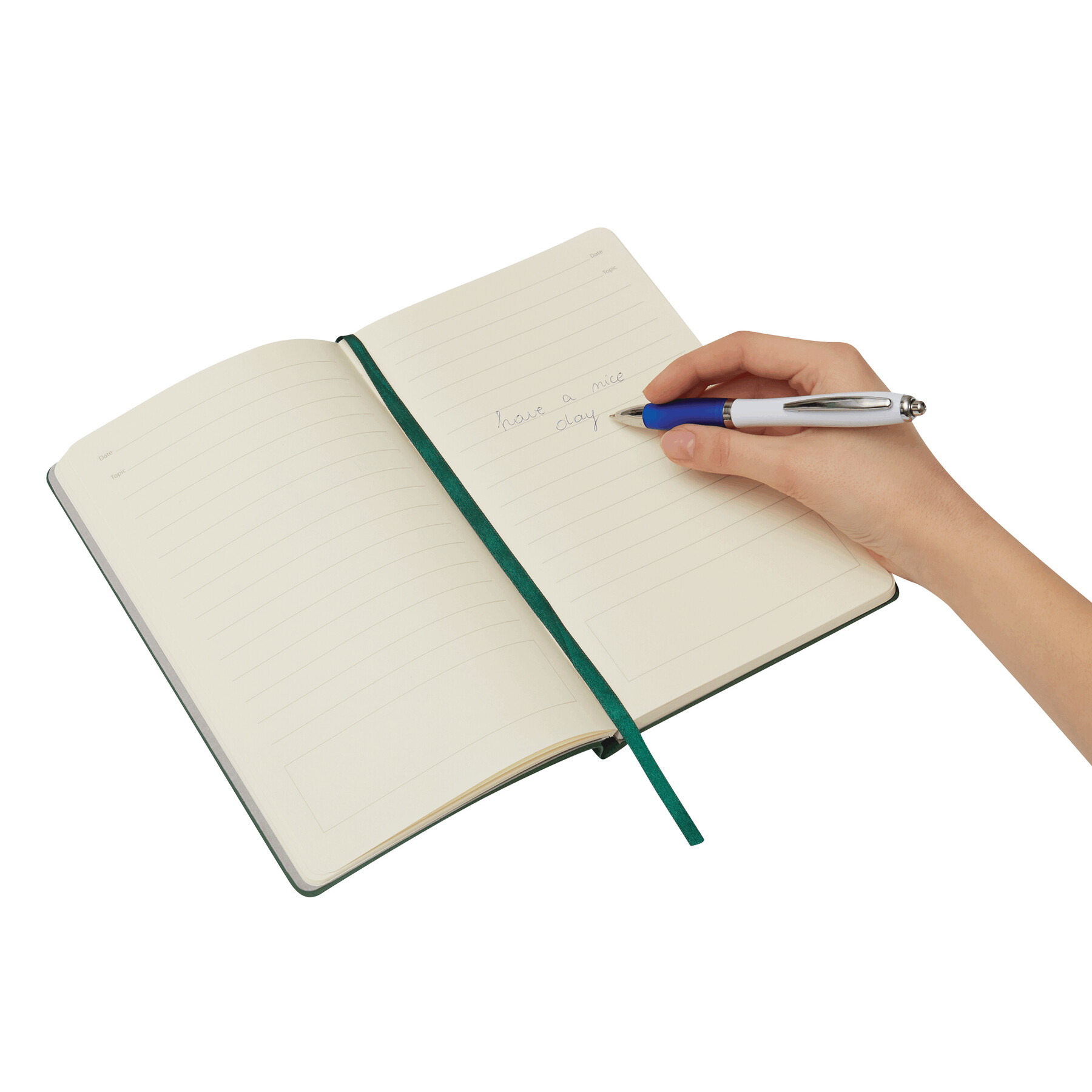 Kugelschreiber SWAY, blau, weiß