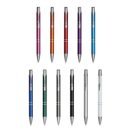 Aluminium-Kugelschreiber TUCSON, weiß