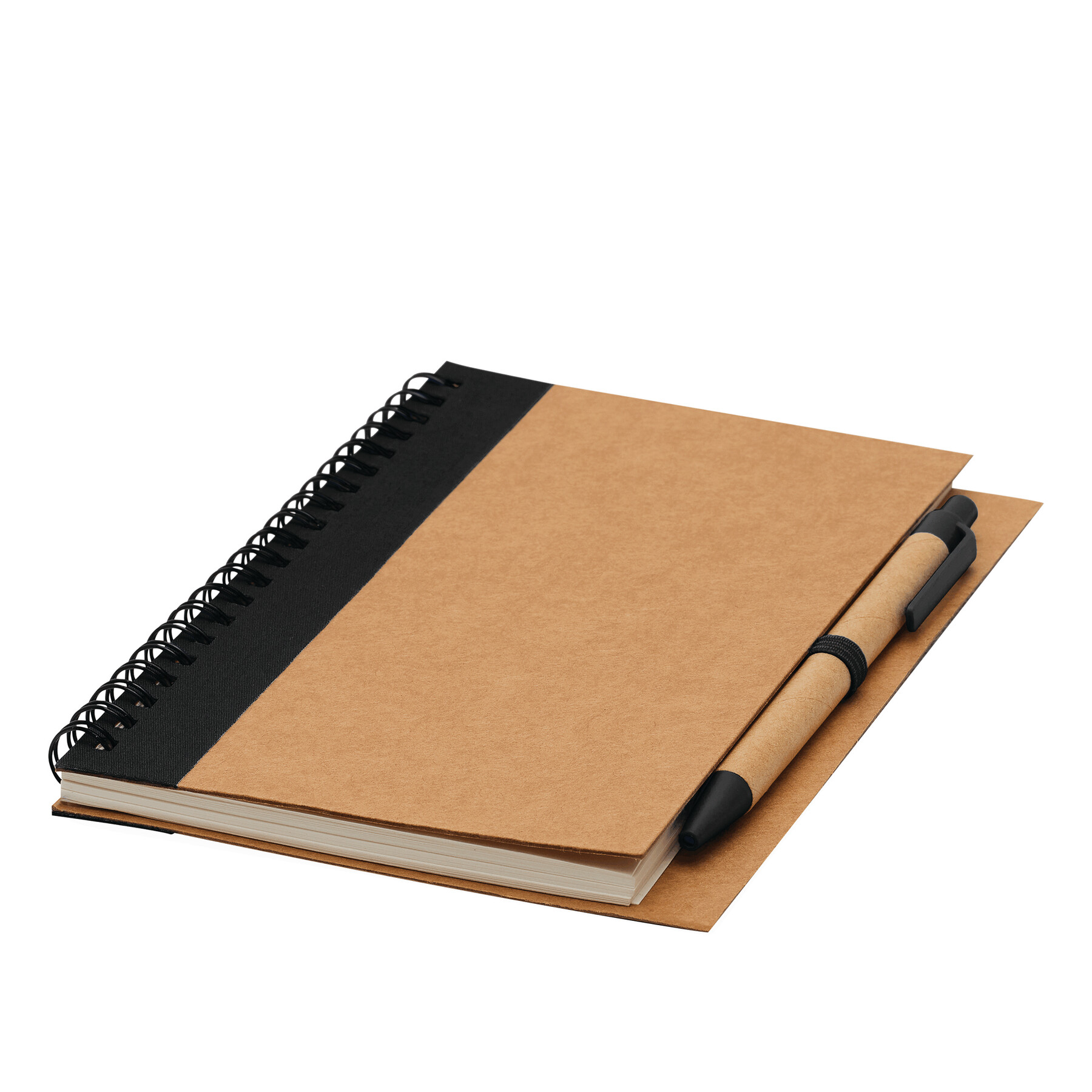 Notizringbuch RECYCLE L, schwarz