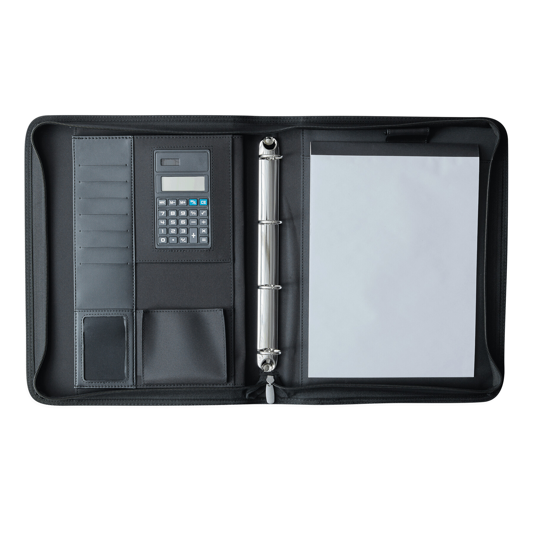 Dokumentenmappe NOBLESSE RING im DIN-A4-Format, schwarz