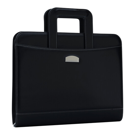 Dokumentenmappe NOBLESSE RING im DIN-A4-Format, schwarz