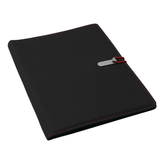 Dokumentenmappe SESSION, rot, schwarz