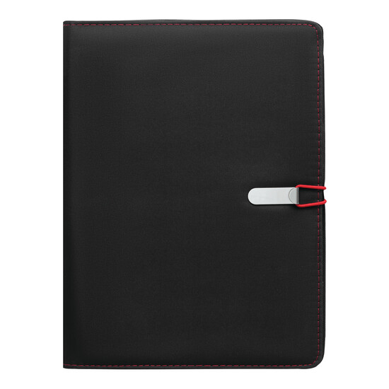 Dokumentenmappe SESSION, rot, schwarz
