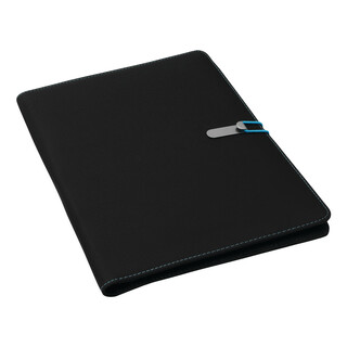 Dokumentenmappe SESSION, schwarz, türkis