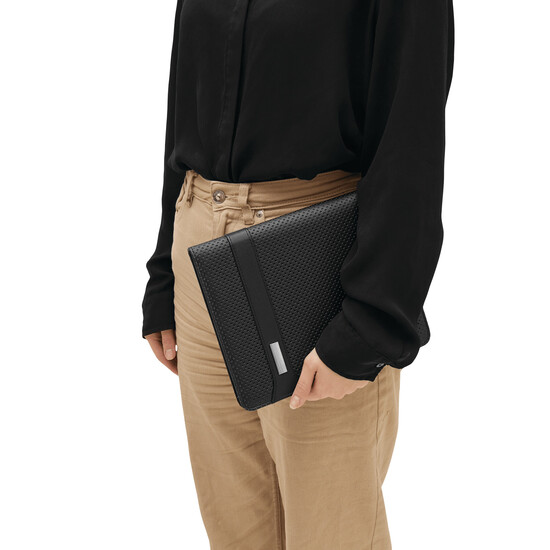 Mini-Tablet-Portfolio HILL DALE TAB im DIN-A5-Format, schwarz