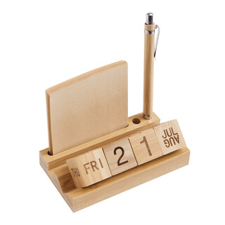 Tischkalender PERPETUAL, holzfarben