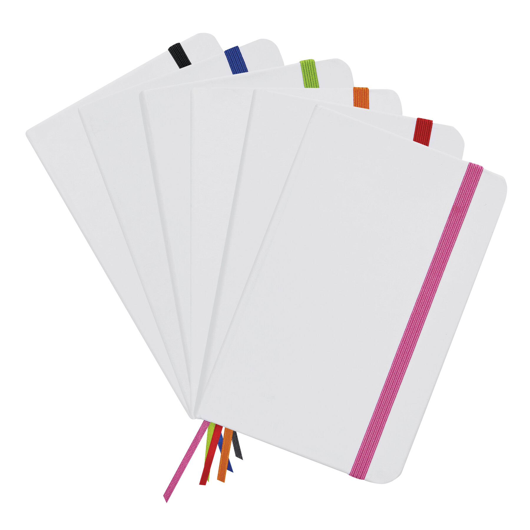 Notizbuch AUTHOR im DIN-A6-Format, pink, weiß