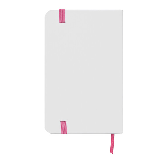 Notizbuch AUTHOR im DIN-A6-Format, pink, weiß