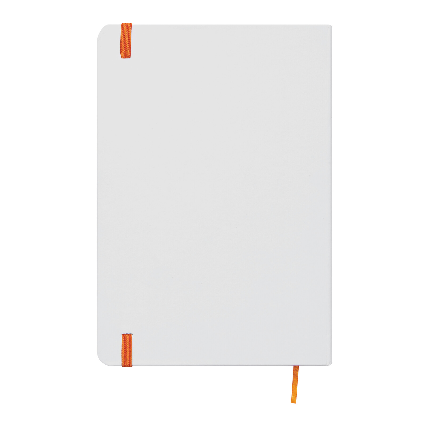 Notizbuch AUTHOR im DIN-A5-Format, orange, weiß