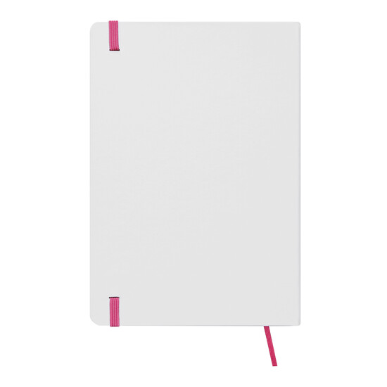 Notizbuch AUTHOR im DIN-A5-Format, pink, weiß
