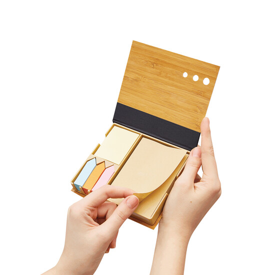 Memobox BAMBOO NOTE, braun