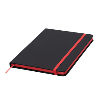 Notizbuch LECTOR im DIN-A5-Format, rot, schwarz