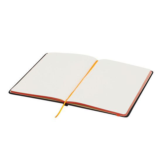 Notizbuch LECTOR im DIN-A5-Format, orange, schwarz