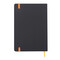 Notizbuch LECTOR im DIN-A5-Format, orange, schwarz