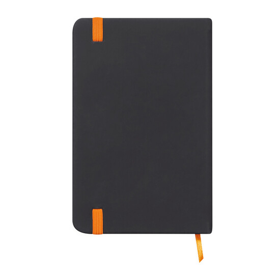 Notizbuch LECTOR im DIN-A6-Format, orange, schwarz