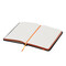 Notizbuch LECTOR im DIN-A6-Format, orange, schwarz