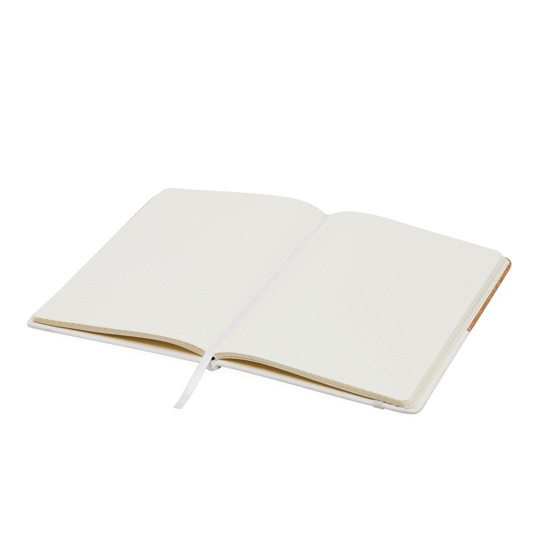 Notizbuch CORKY im DIN-A5-Format, braun, weiß