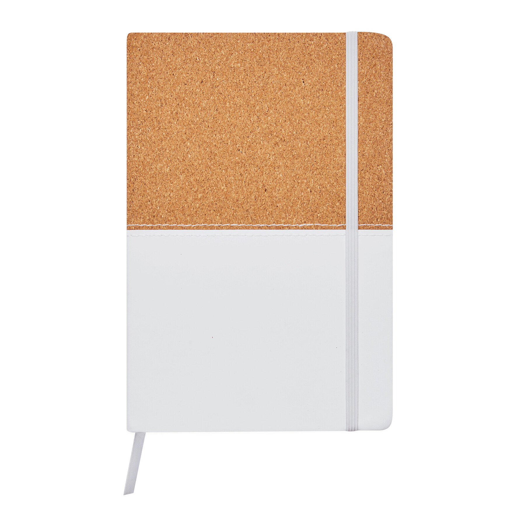 Notizbuch CORKY im DIN-A5-Format, braun, weiß