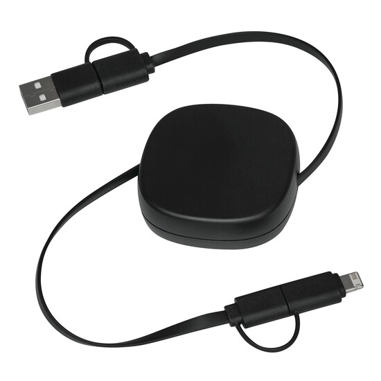 Lade- und Datenkabel TRANSFER SQUARE, schwarz