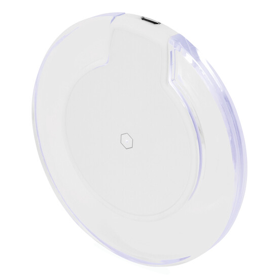 Drahtlose Ladestation INDUCTION, transparent, weiß