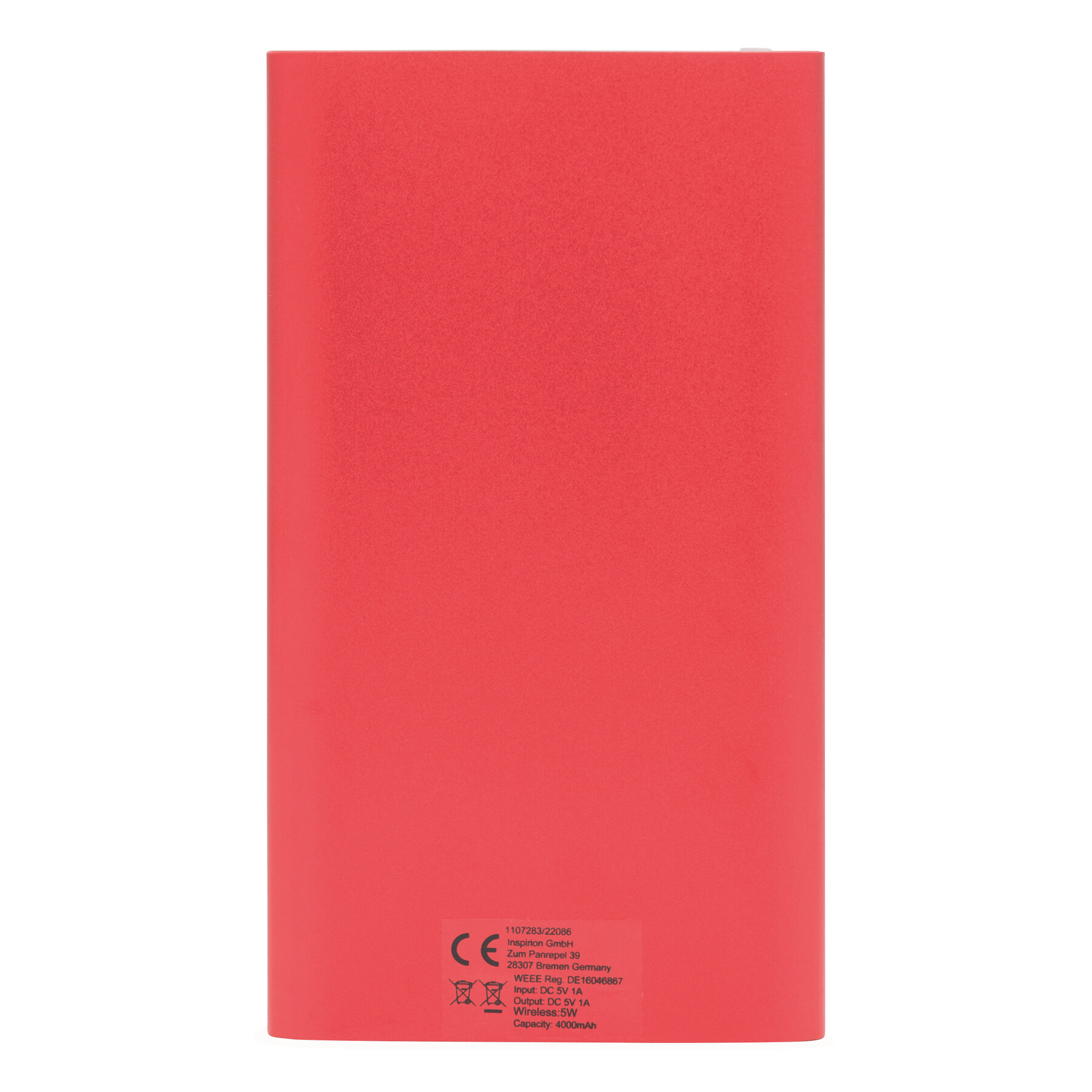 Powerbank WIRELESS POWER, rot