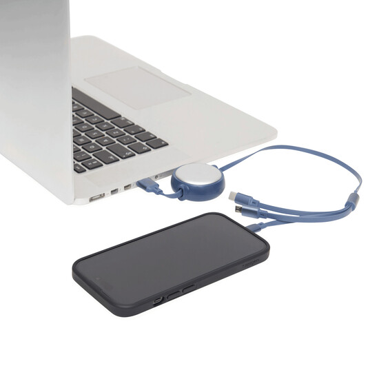 Ladekabel RETRACT, blau