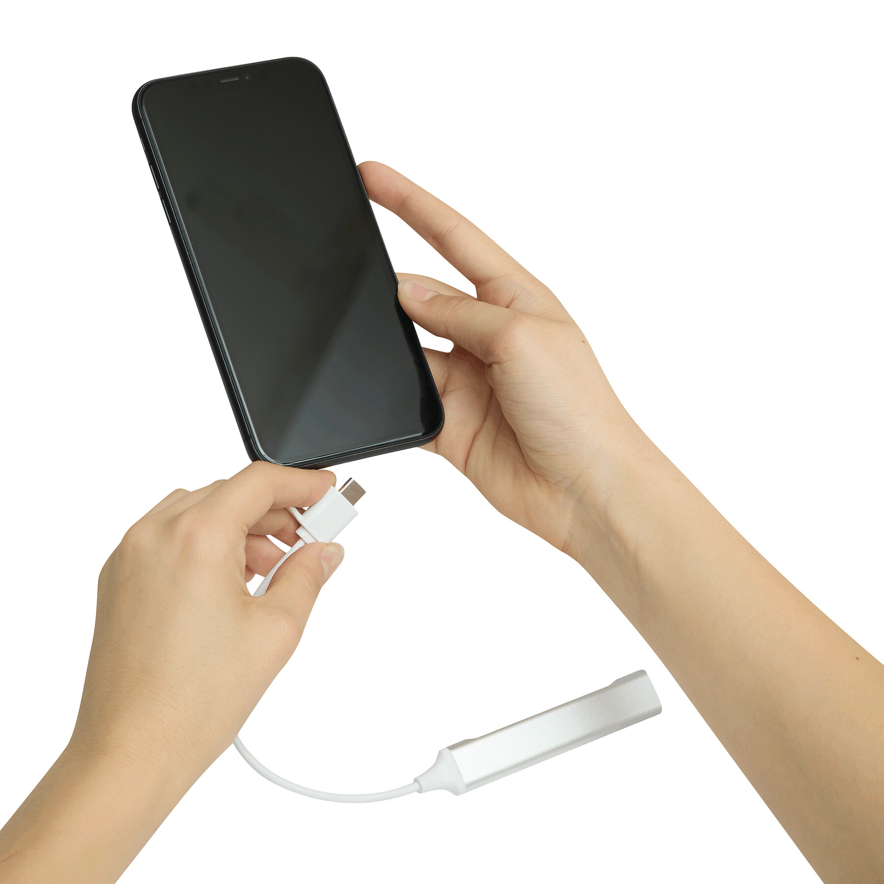 USB Hub NETWORK, silber