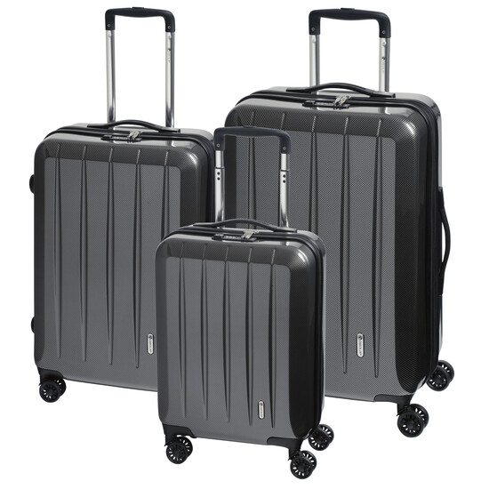 Trolley-Set LONDON 2.0, 3-tlg., carbon schwarz