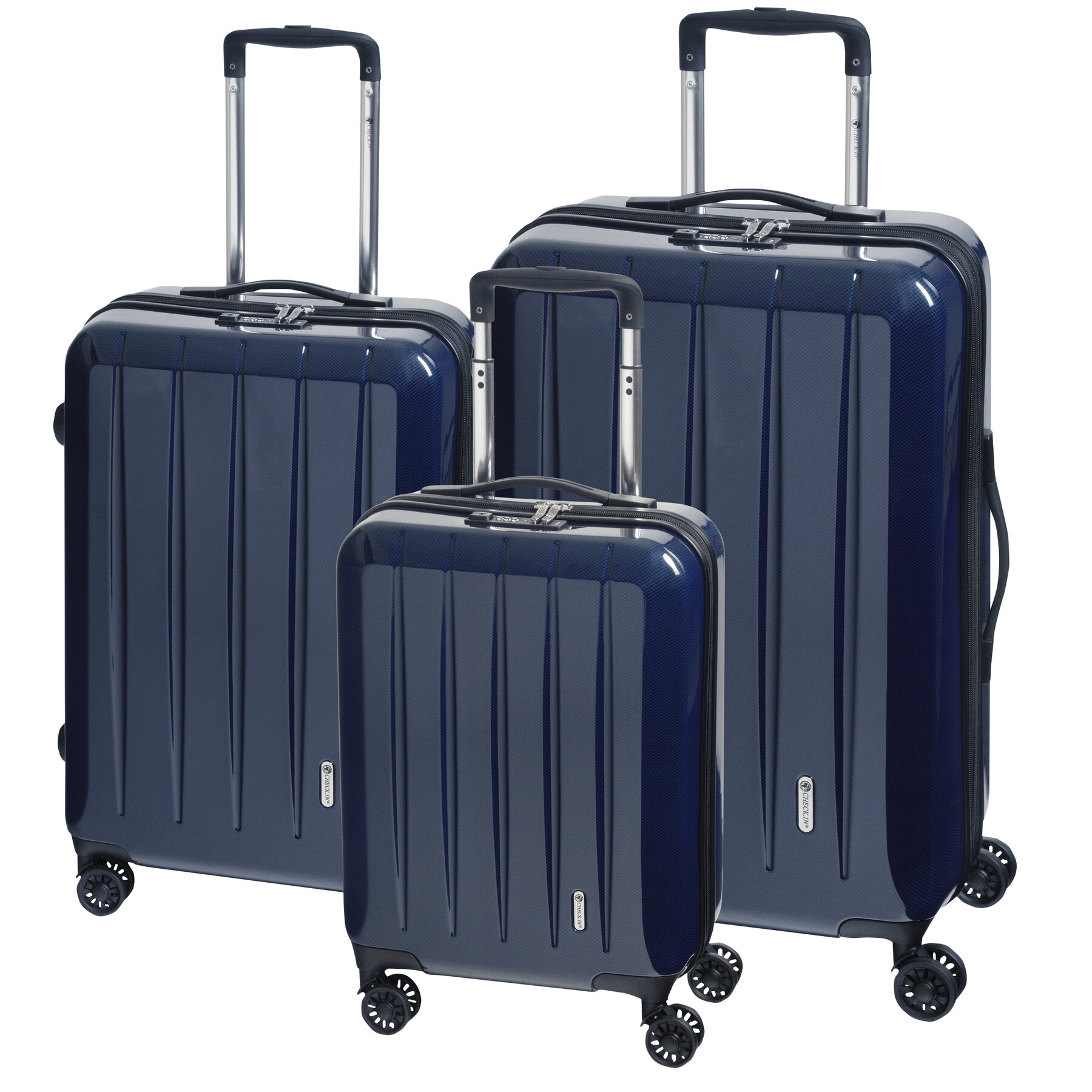 Trolley-Set LONDON 2.0, 3-tlg., carbon blau