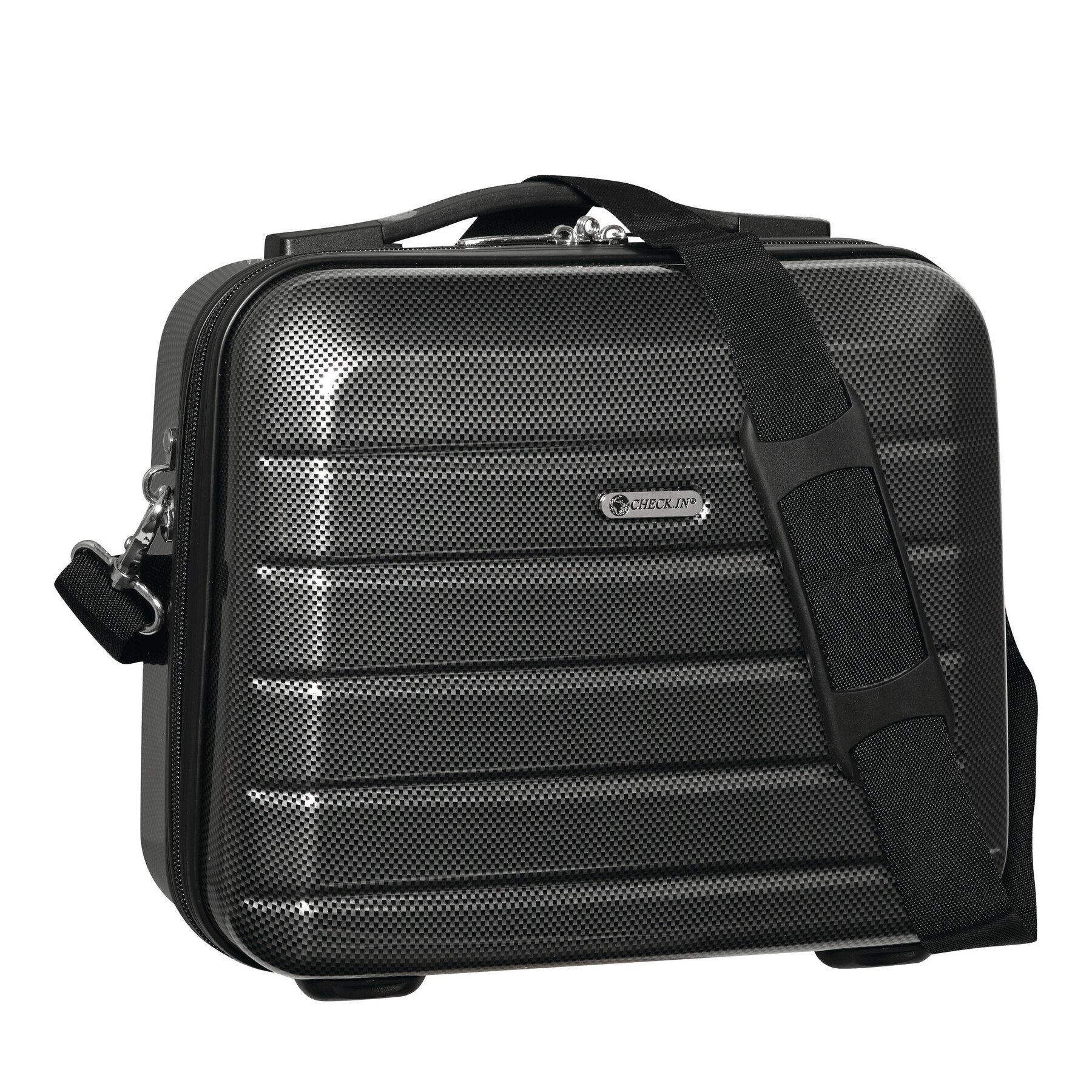 Kosmetikkoffer LONDON 2.0, carbon schwarz