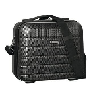 Kosmetikkoffer LONDON 2.0, carbon schwarz