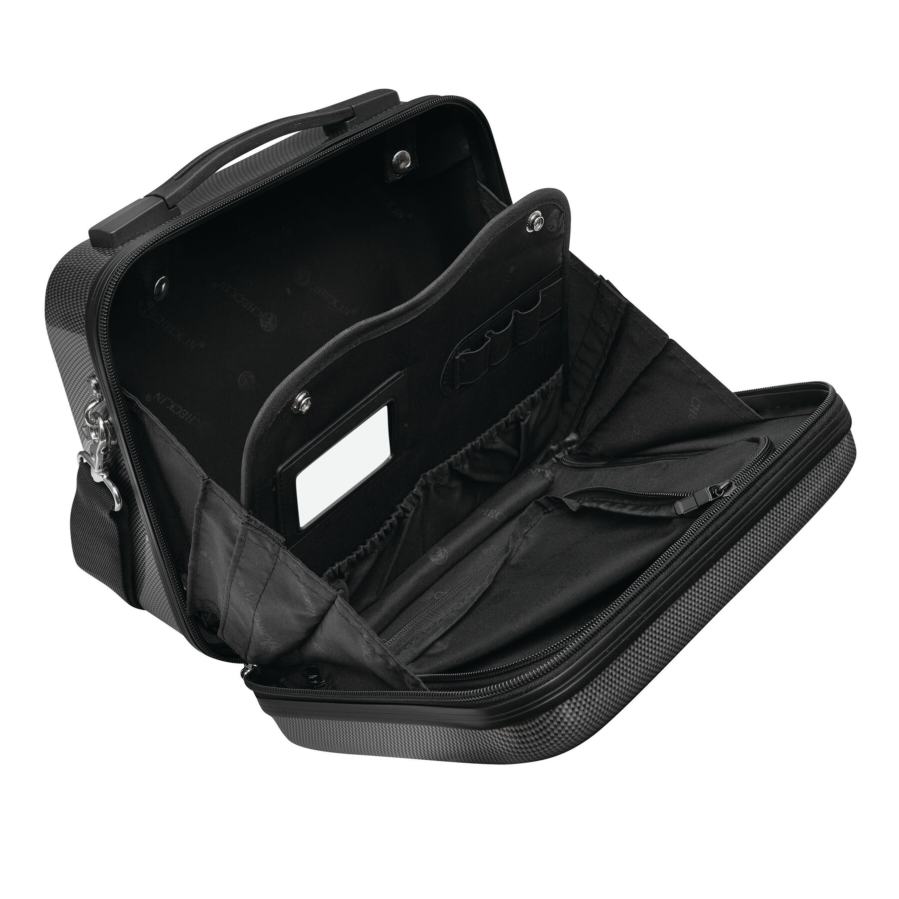 Kosmetikkoffer LONDON 2.0, carbon silber