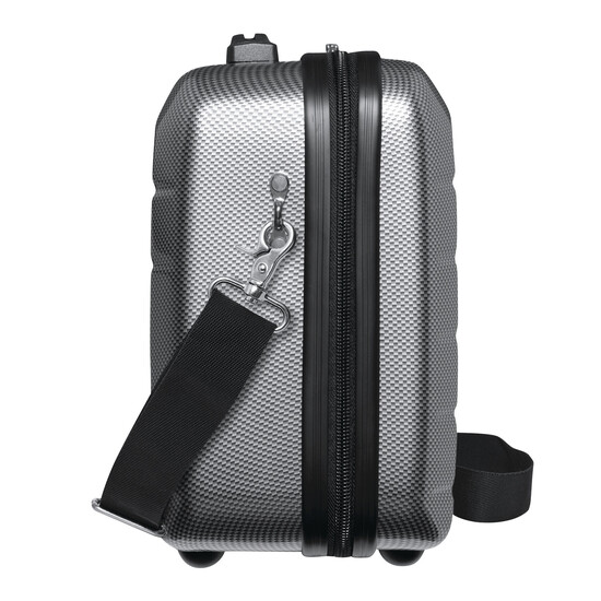 Kosmetikkoffer LONDON 2.0, carbon silber