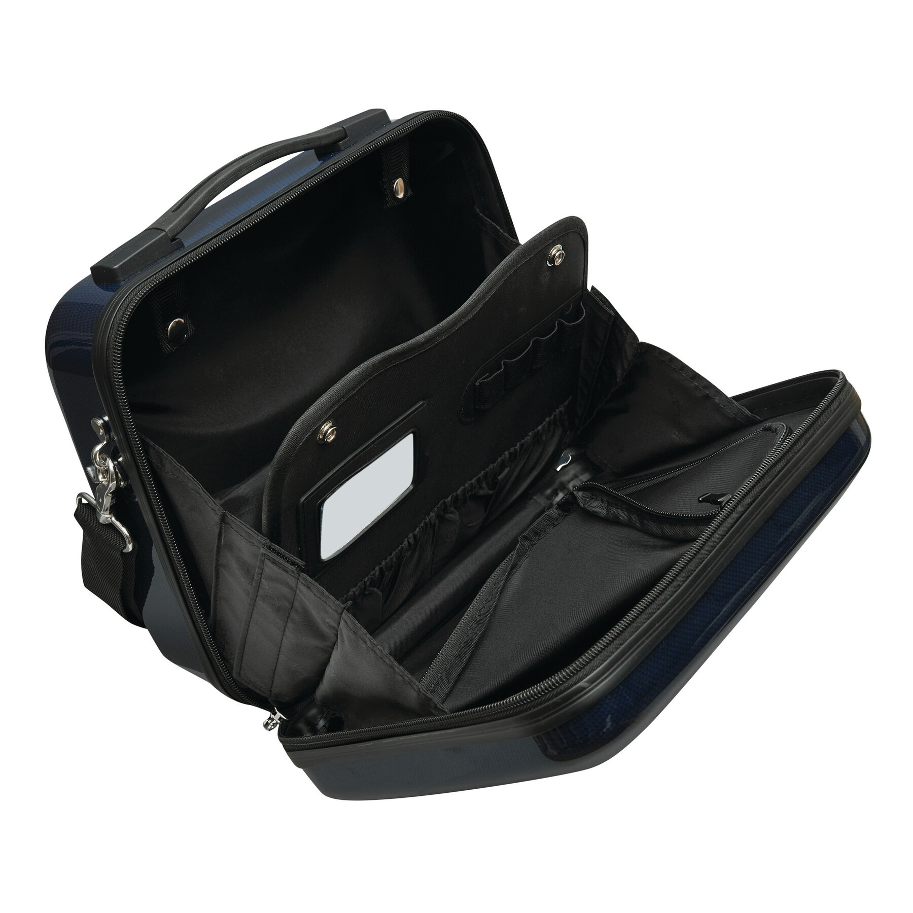 Kosmetikkoffer LONDON 2.0, carbon blau