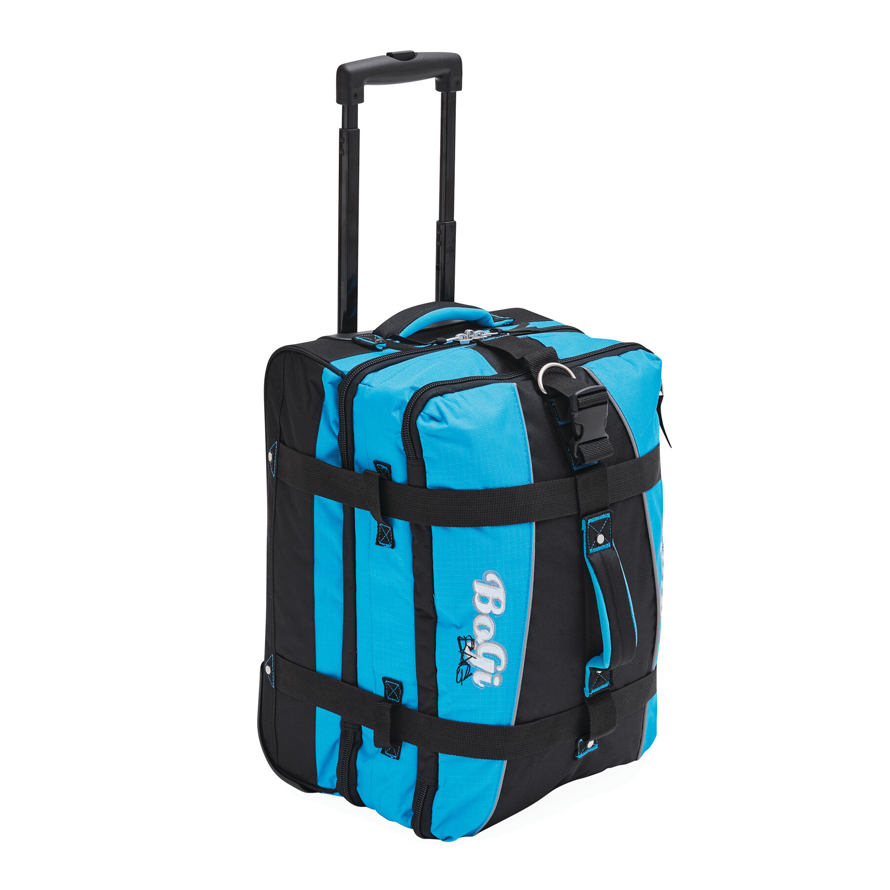 Trolley-Reisetasche BoGi S, blau, schwarz