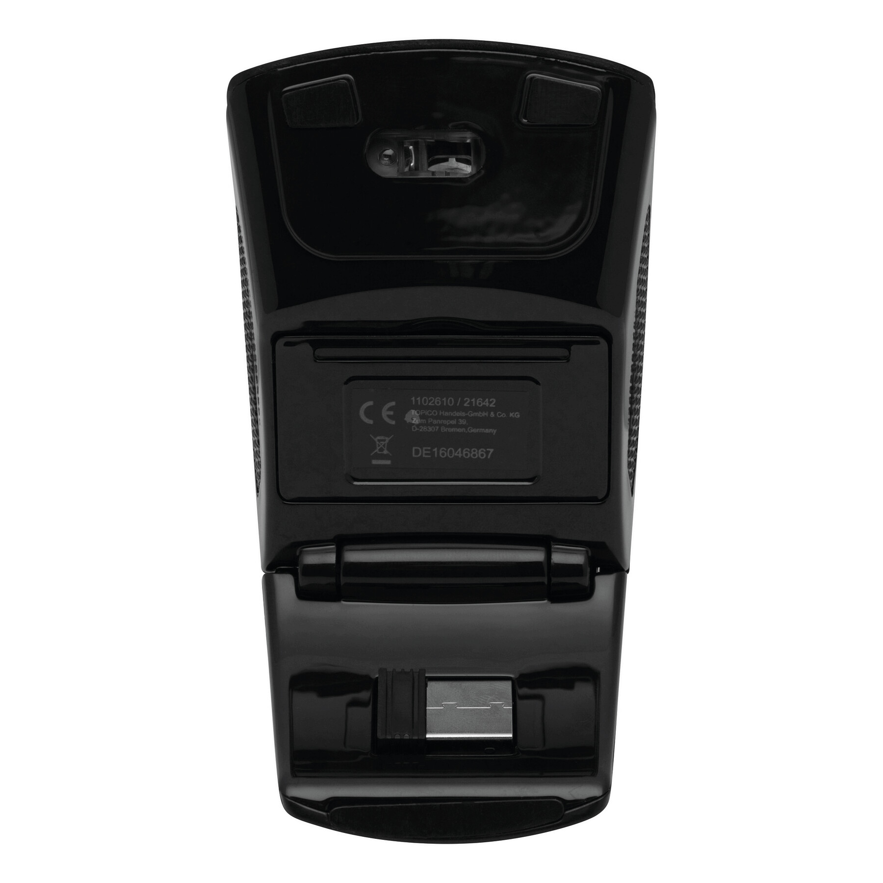 Optische Klappmaus SINUO, schwarz