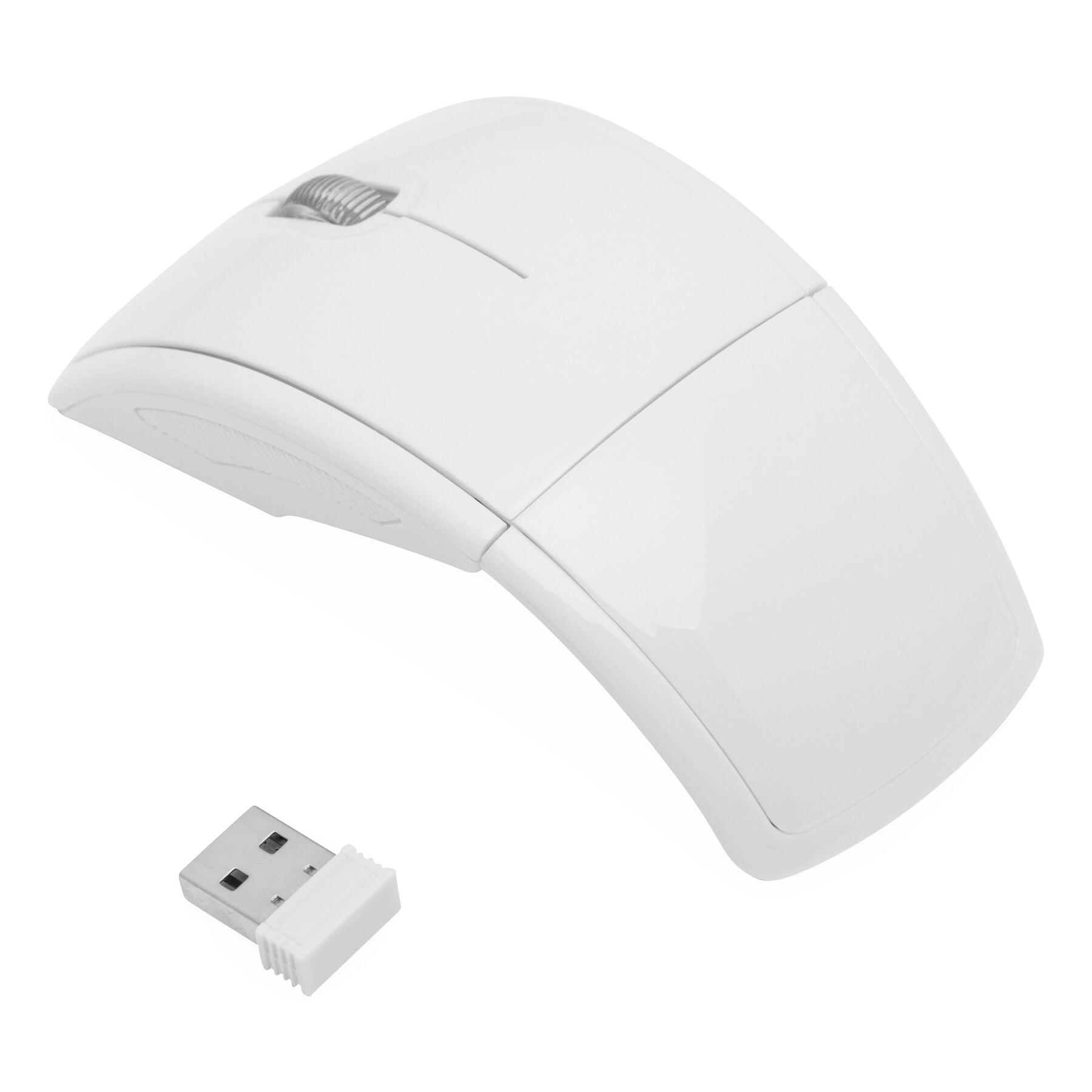 Optische Klappmaus SINUO, weiß