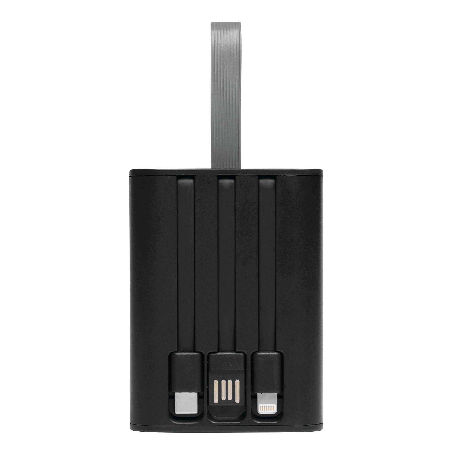 Powerbank / Taschenlampe OPEN SOURCE, schwarz, transparent