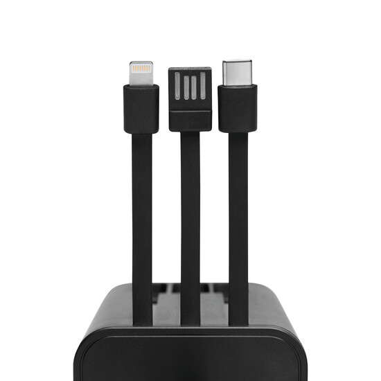 Powerbank / Taschenlampe OPEN SOURCE, schwarz, transparent