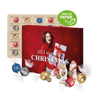 Adventskalender Lindt Lindor mit Santa & Engel