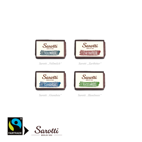 Adventskalender "individuelle Kalenderform" mit Sarotti Fairtrade® Schokolade, Inlay aus Papier